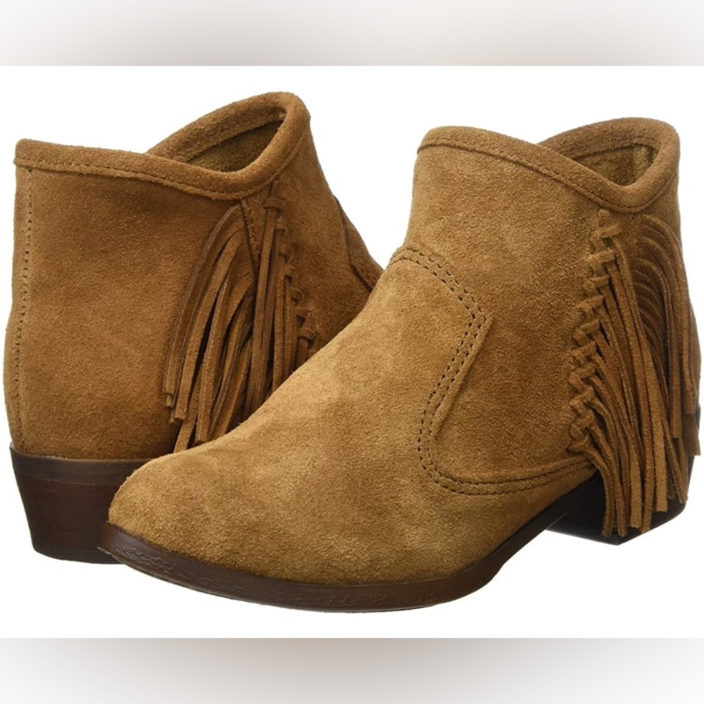 Minnetonka Dusty Brown Suede Fringe Boots
